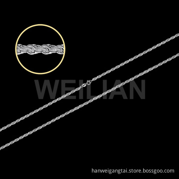 18" Sterling Silver Necklace Chain with Spring Ring